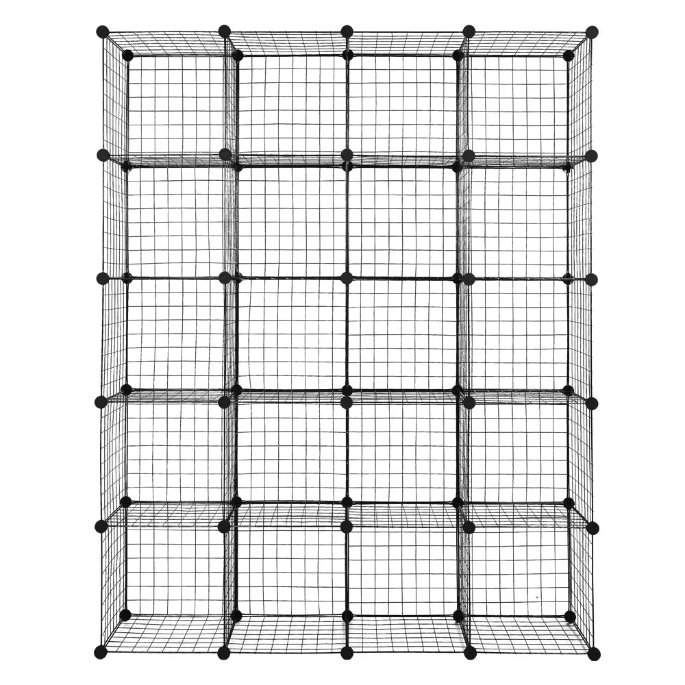 20-Cube Metal Wire Cube Storage Shelves Organizer K1876