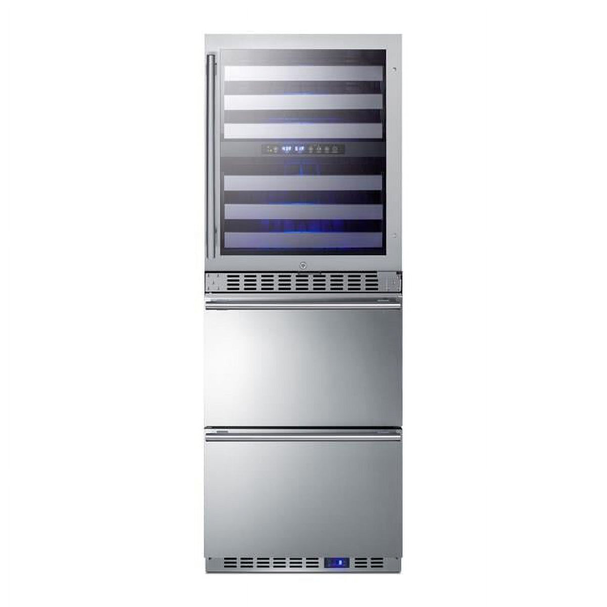 24 in. Dual-Zone Wine Cellar & 2-Drawer All-Freezer W928