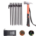 Steel Tent Stake Set with Hammer E969