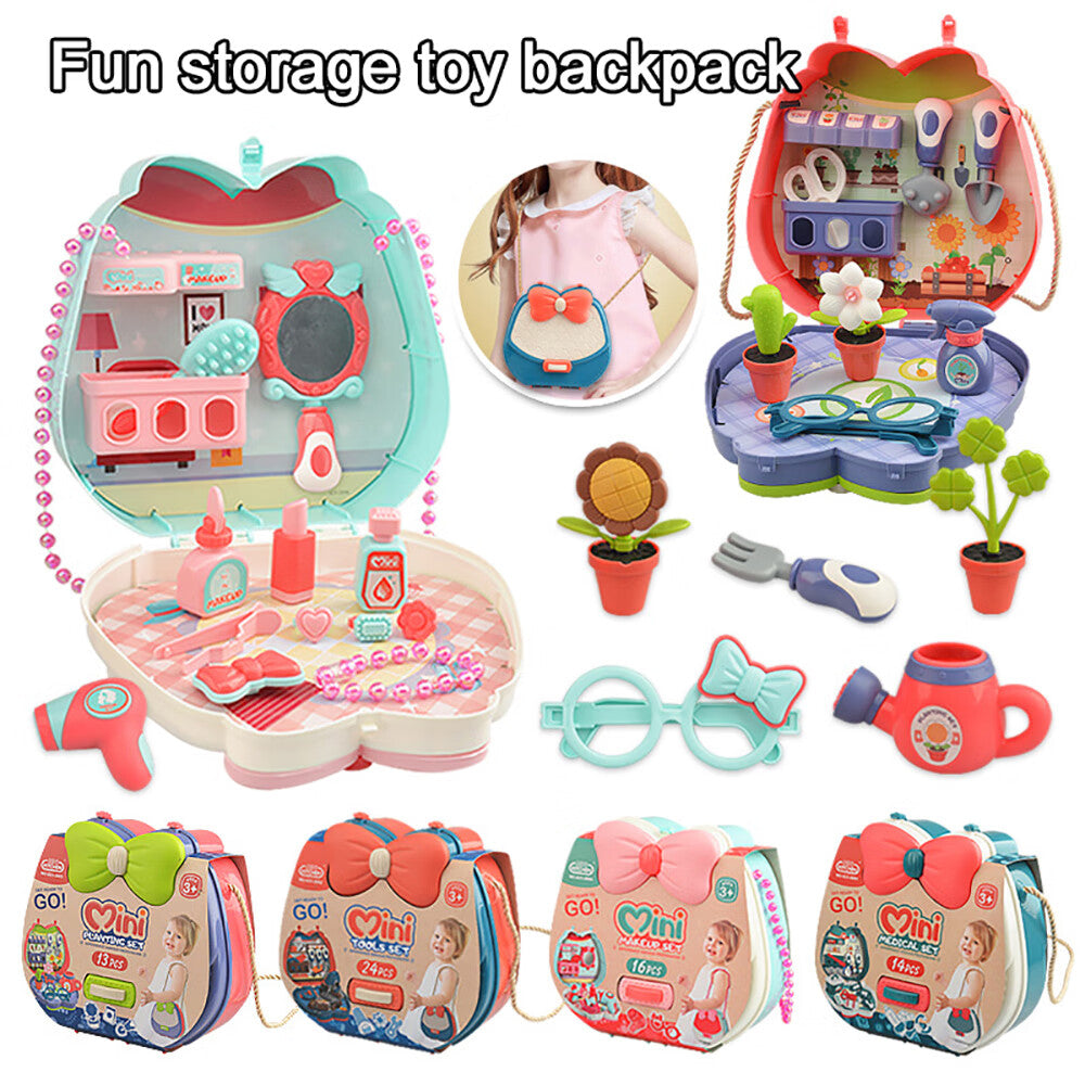 Simulated Play House Storage Box with Toys I1422