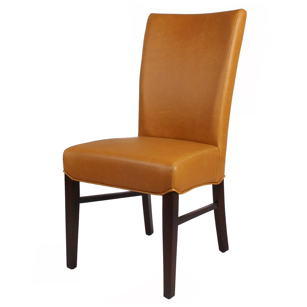 Bonded Leather Chair, Set of 2, Caramel C71477