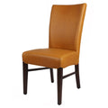 Bonded Leather Chair, Set of 2, Caramel C71477