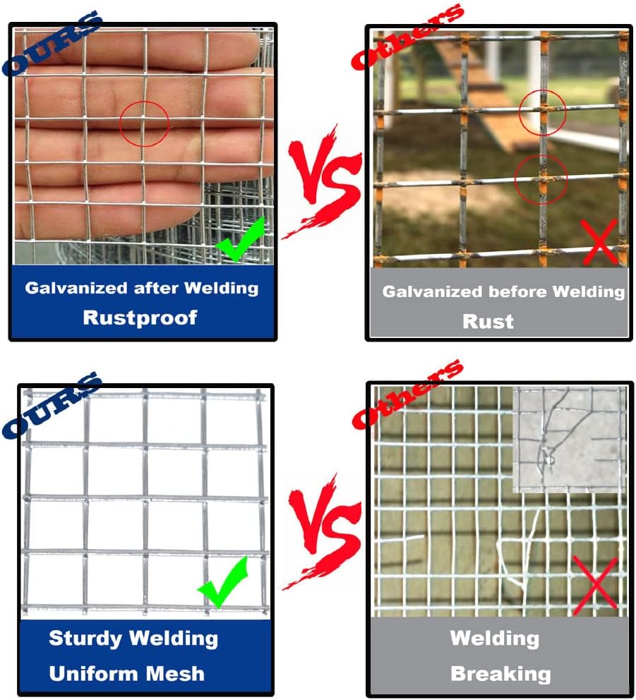 48x50 1/2 In 19Ga Hot Dipped Galvanized Welded Wire Mesh Roll G93065