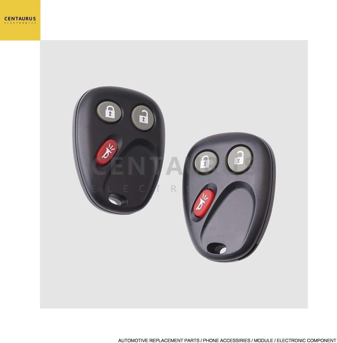 2Pcs Car Key Fob Remote 3 Button C82405