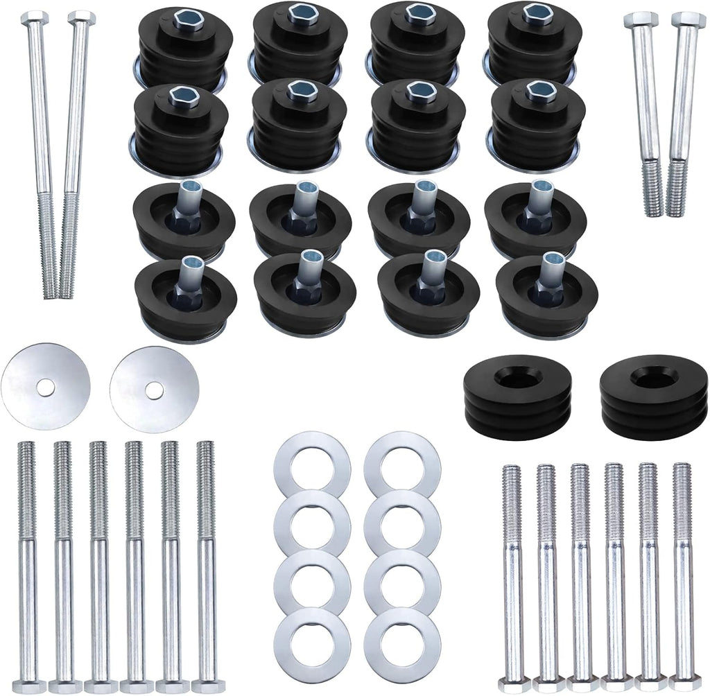 Black Polyurethane Body Mount Bushing Kit for Ford F250 F350 Super Duty 2008-2016 G2362