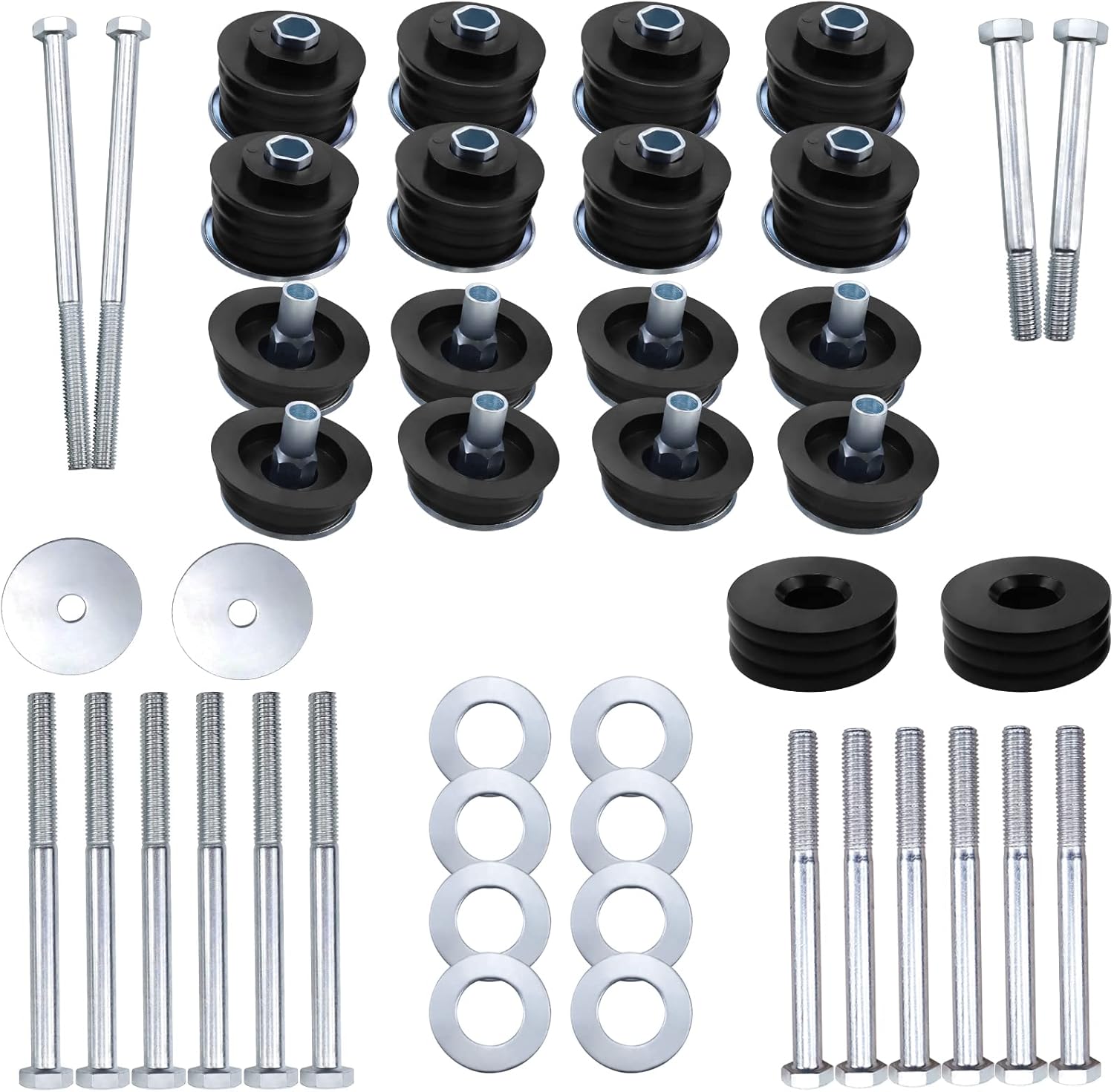 Black Polyurethane Body Mount Bushing Kit for Ford F250 F350 Super Duty 2008-2016 G2362