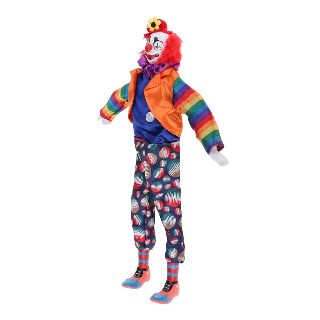 Porcelain Doll Collectibles, Hanging Foot Clown Marionette Puppet Toy, Desktop Decor Ornaments S506065