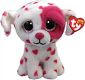 6" Plush Dalmatian Dog with Hearts P26076
