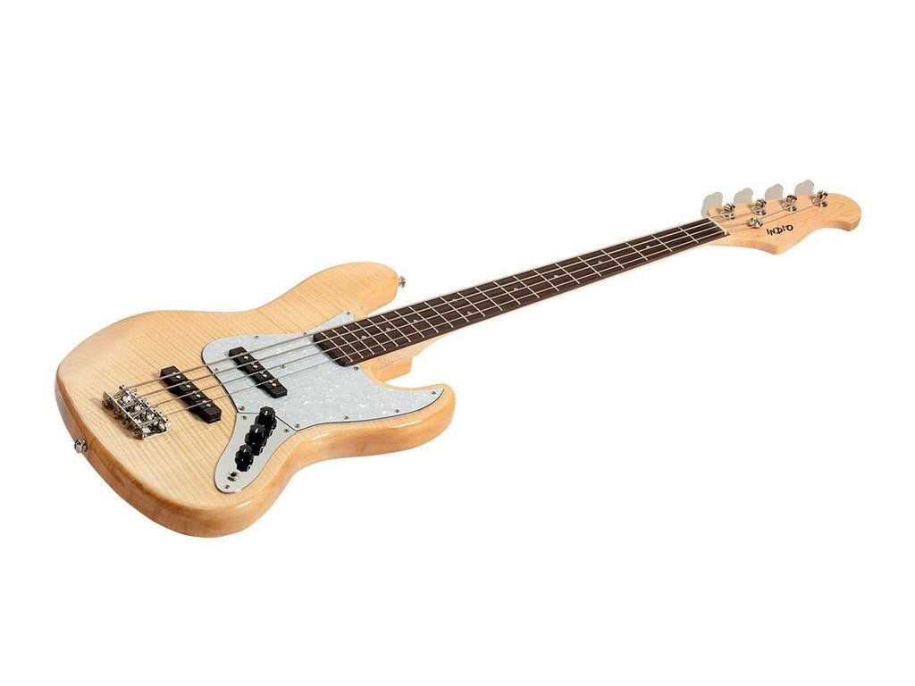 Natural Flamed Maple Electric Bass with Gig Bag G8840