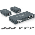 HDMI Extender Splitter 1x2 1080p Over Cat5e/Cat6/Cat7 Ethernet Cable with 2 HDMI Loop Out Y5406