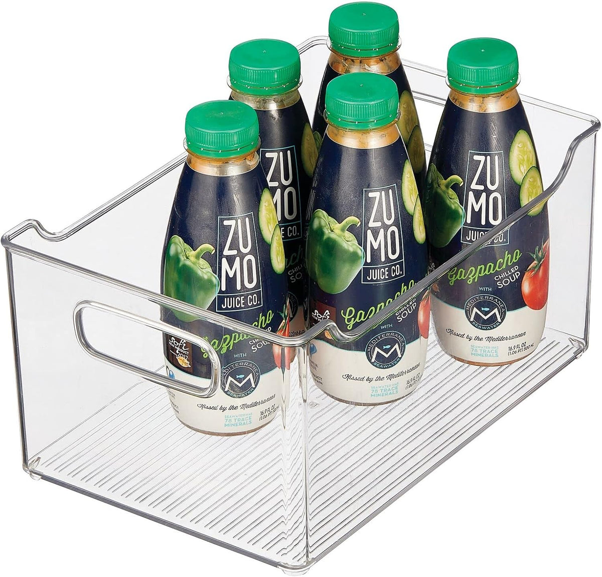 Clear Plastic Storage Bin with Handles R95094