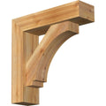 Rough Sawn Bracket with Offset Brace, Western Red Cedar D28922