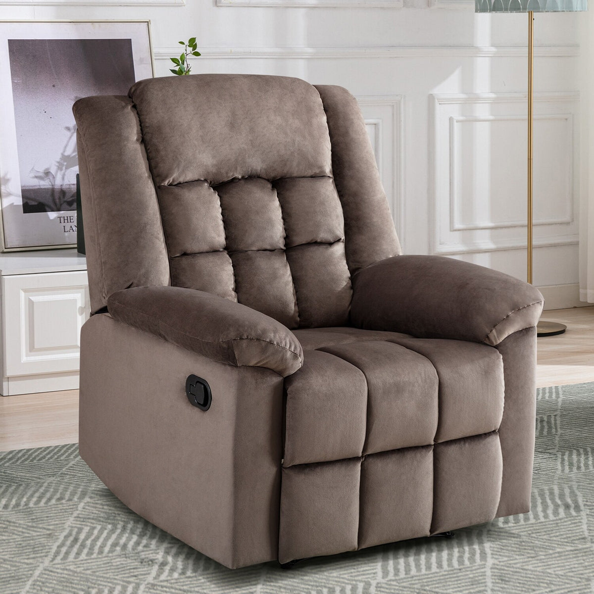 Brown Padded Manual Recliner P352970
