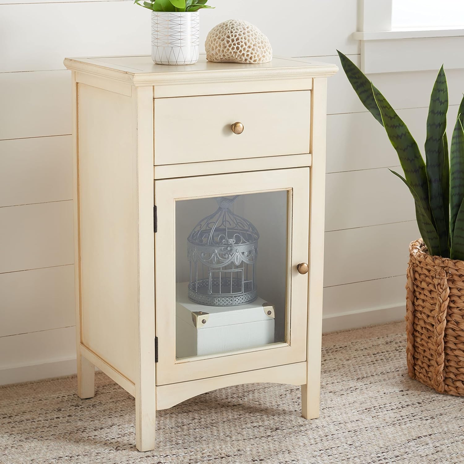 French Grey End Table I72182