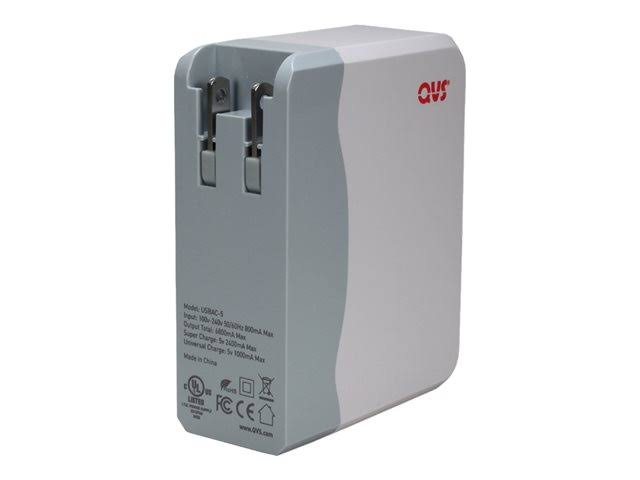 4-Port 4.5amp USB AC Charger with Folding Power Plug Z63657