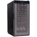 18 Bottle Thermoelectric Wine Chiller Cooler, Black J50002