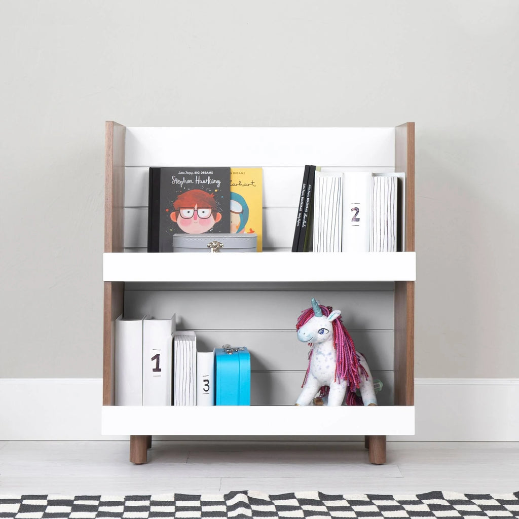 Walnut / Pacific Blue Kids Bookcase Y855064