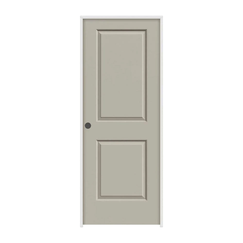 30 in. x 80 in. Desert Sand Right-Hand Smooth Solid Core Molded Composite MDF Single Prehung Interior Door W575804