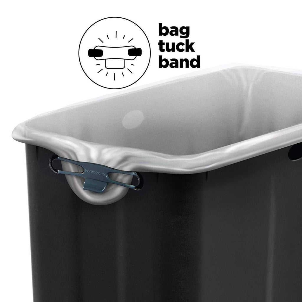 12 Gallon Black Trash Can S388