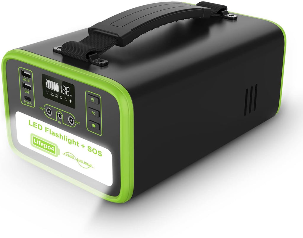 Portable Power Station 161Wh 50400mAh Solar Generator 150W Peak 300W with USB-C PD 65W U24269