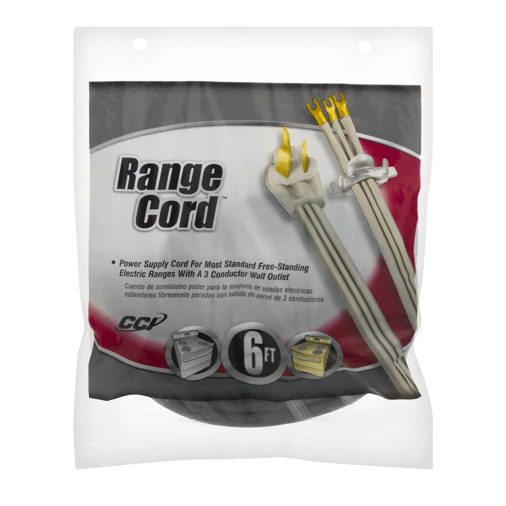 6' 50-Amp 3-Wire Range Power Cord A367