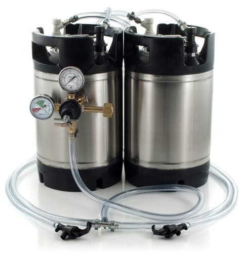 1.75 Gallon Ball Lock Keg System with 2 Kegs and Picnic Faucets T3294
