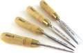 4 pc Set 1/8, 3/8, 5/8, 7/8 Inch Bench Chisels with Hornbeam Handles V725