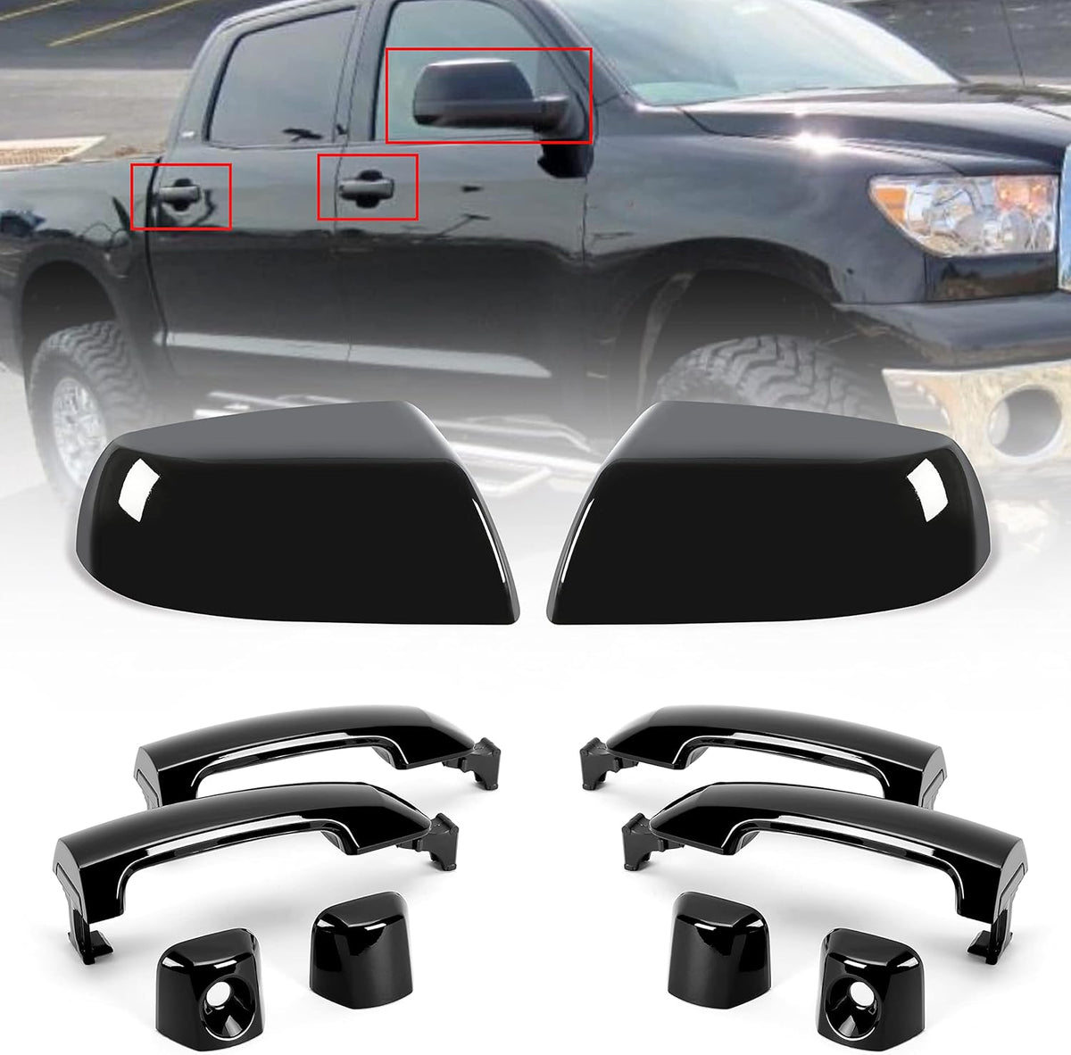 4 Door Handles Kit Black Pack of 2 L983270