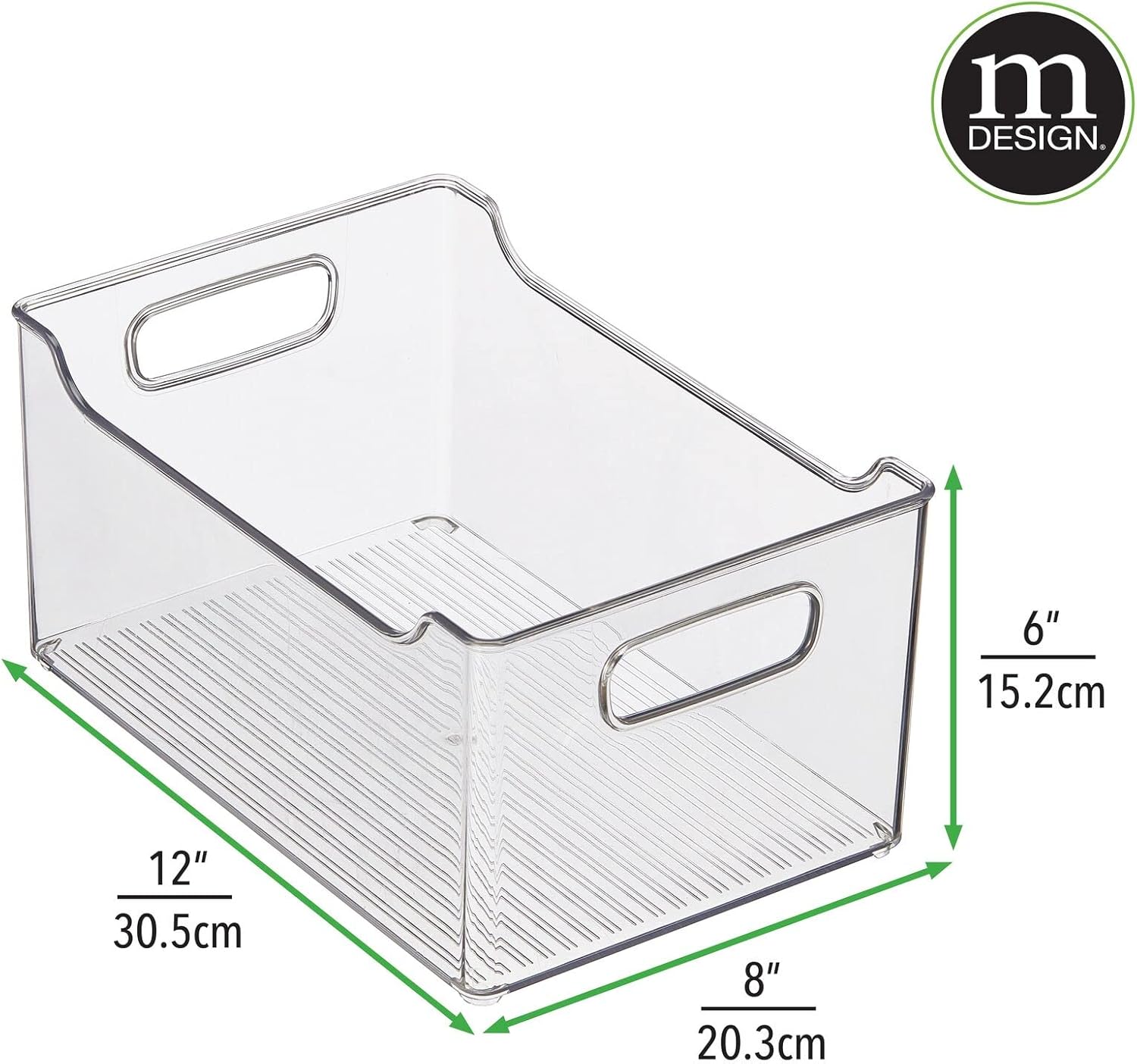 Clear Plastic Storage Bin with Handles R95094