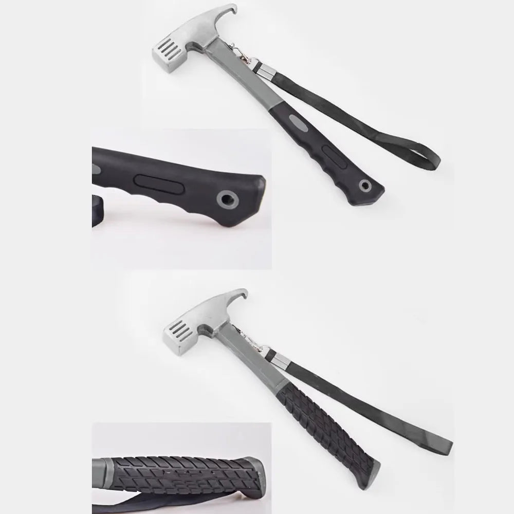 Steel Tent Stake Set with Hammer E969