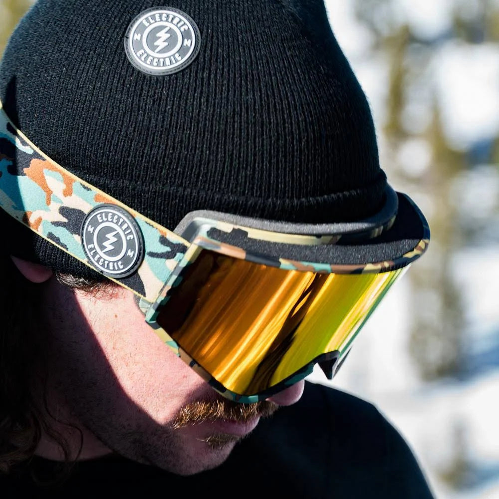 Camo Gold Chrome Electric Goggles I61655