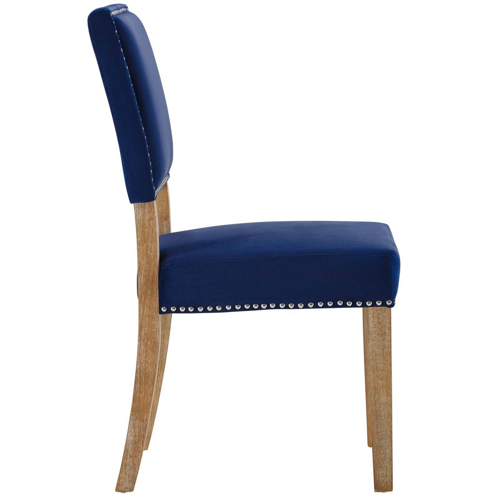 Navy Oblige Dining Chair Wood Set of 4 S686