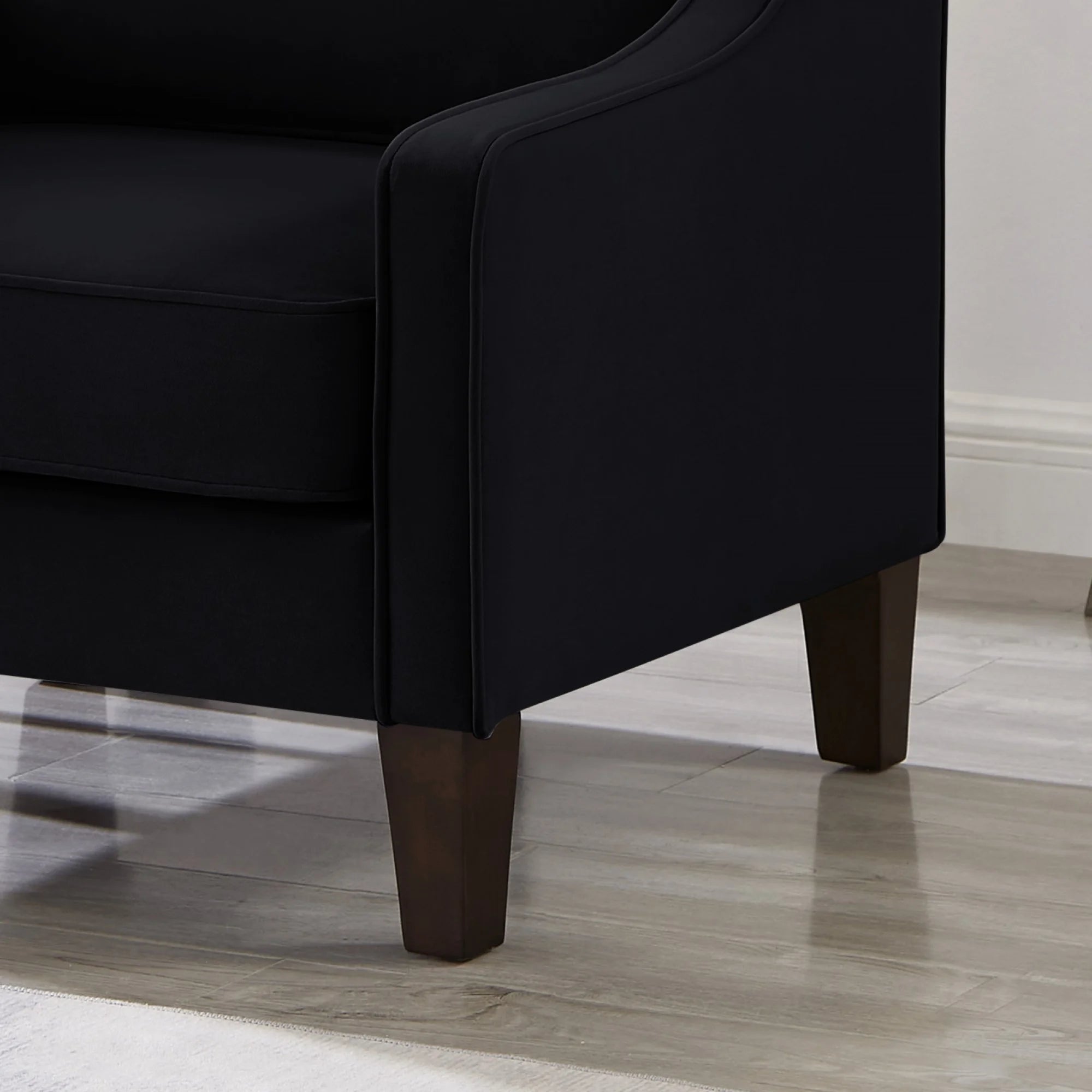 Black Velvet Armchair F78480