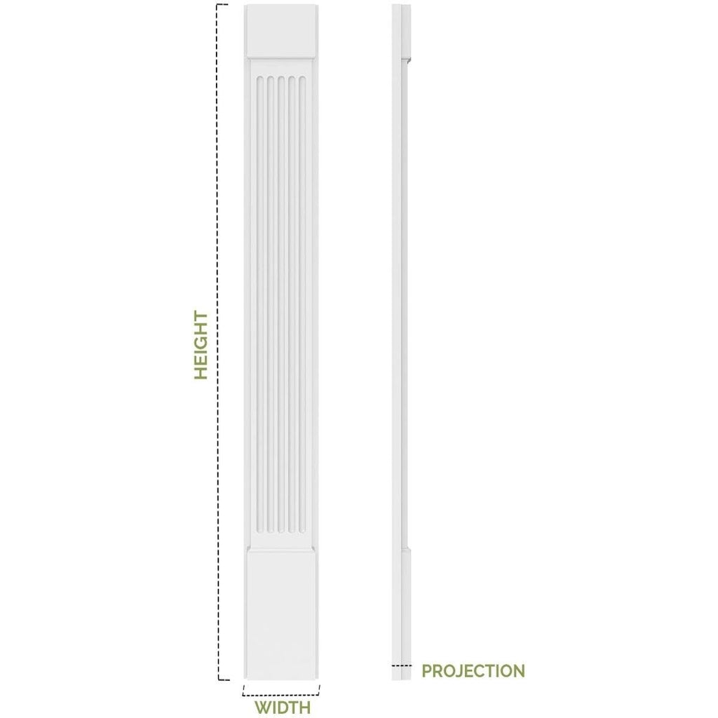 Plain PVC Pilaster (Pair) S255111