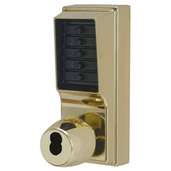 Satin Chrome 5-Button Combination Cipher Lock Q67127