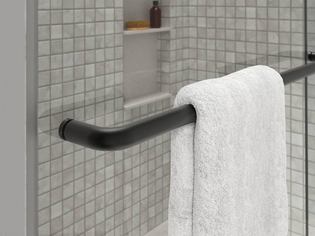 Tall Sliding Shower Door with Crystal Clear Glass B85456
