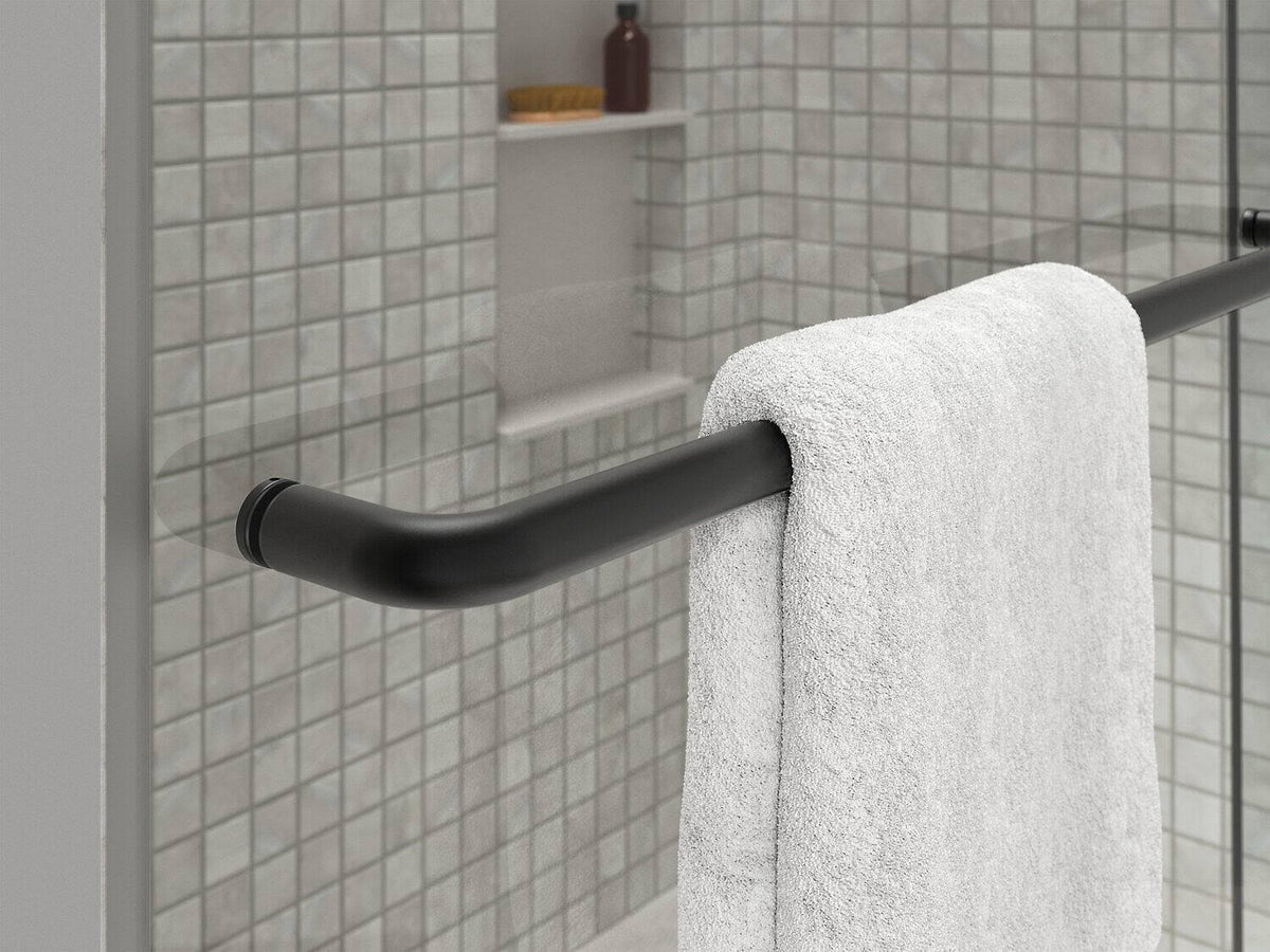 Tall Sliding Shower Door with Crystal Clear Glass B85456