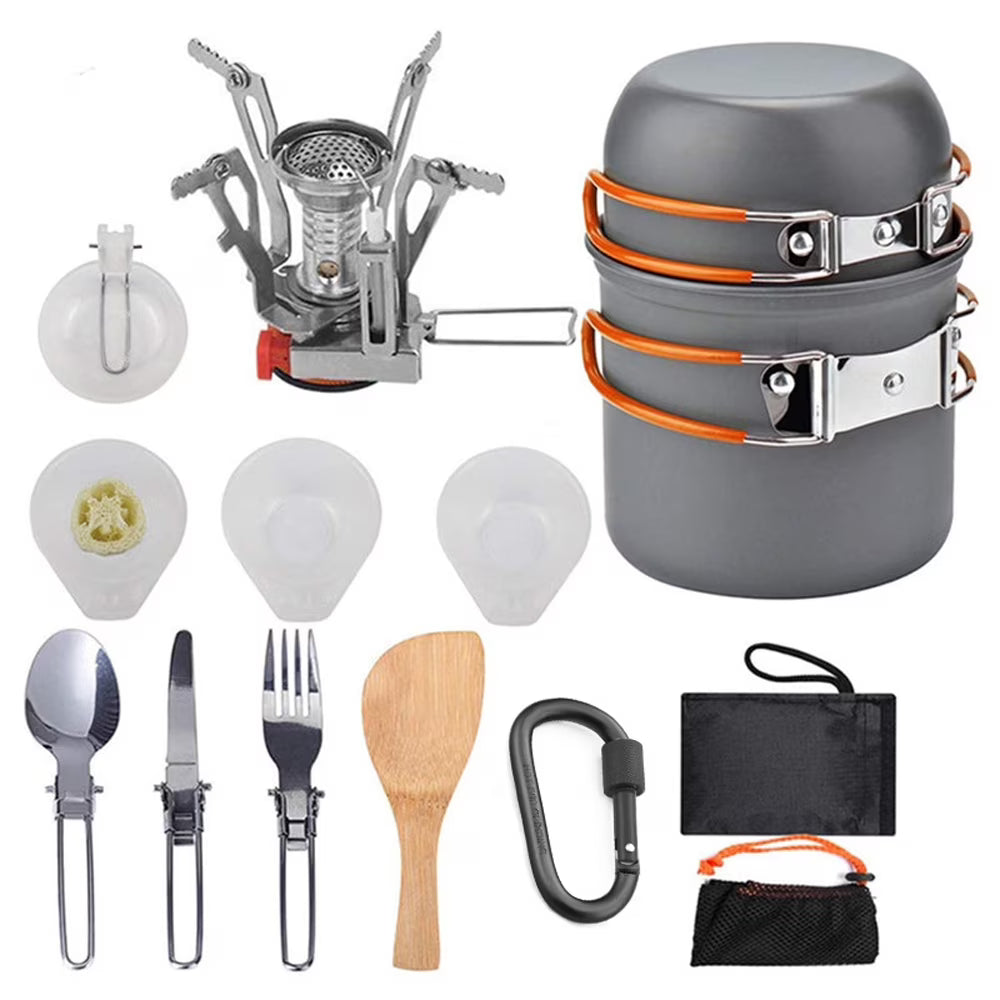 Portable Alumina Camping Cookware Set O5958