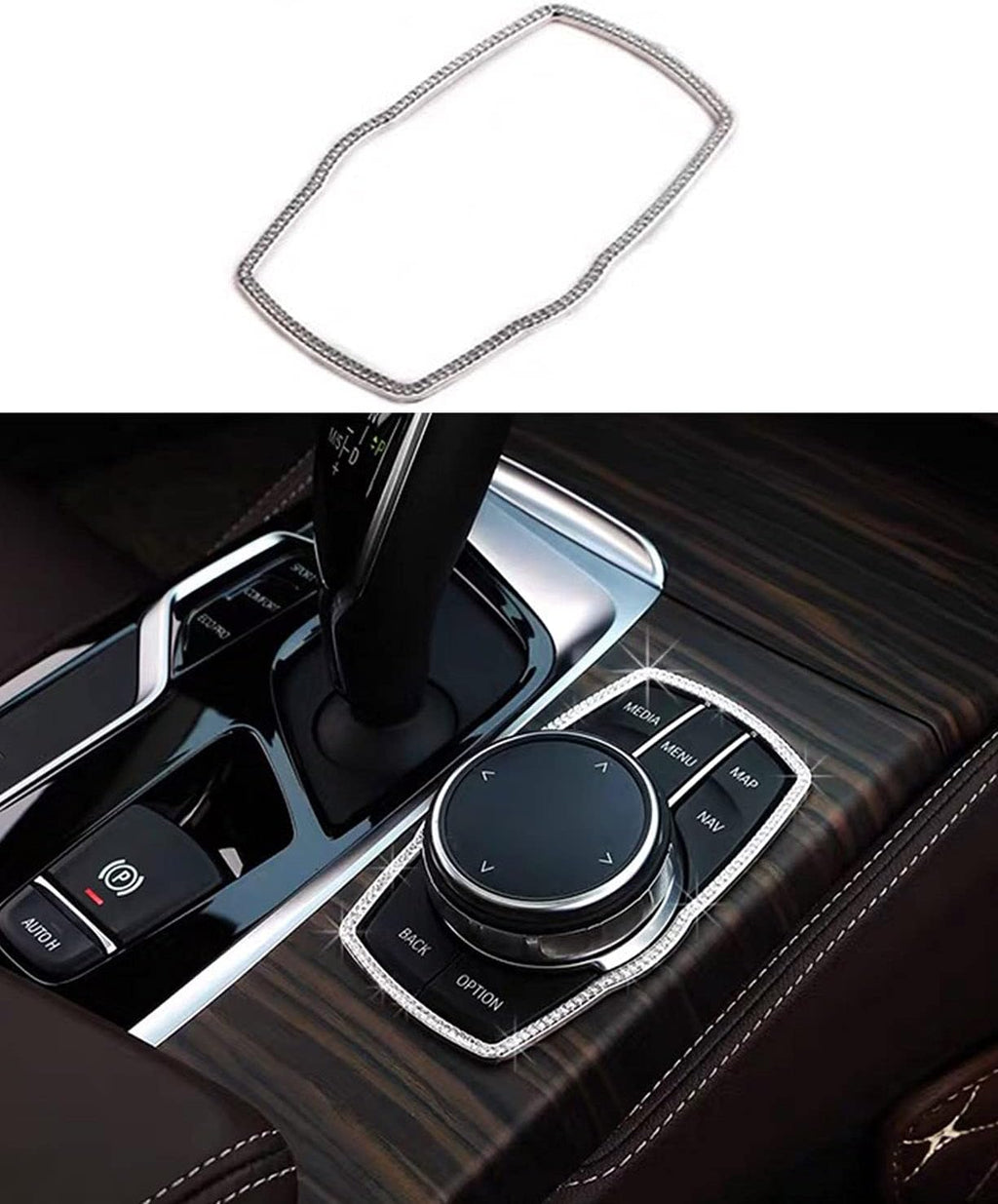 Bling Car Accessories Metal Auto Decal Stickers Car Interior Decoration Parts Trims X1222