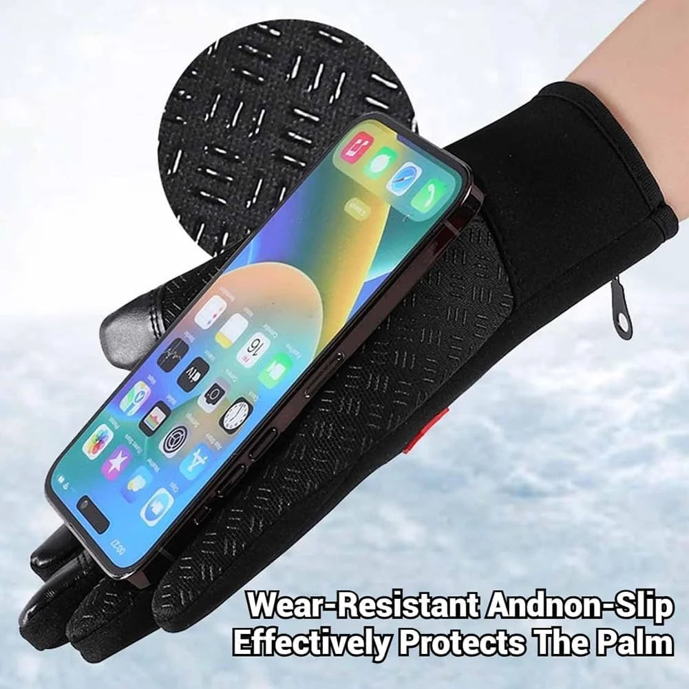 Waterproof Windproof Thermal Touchscreen Winter Gloves with Non-Slip Grip A65756