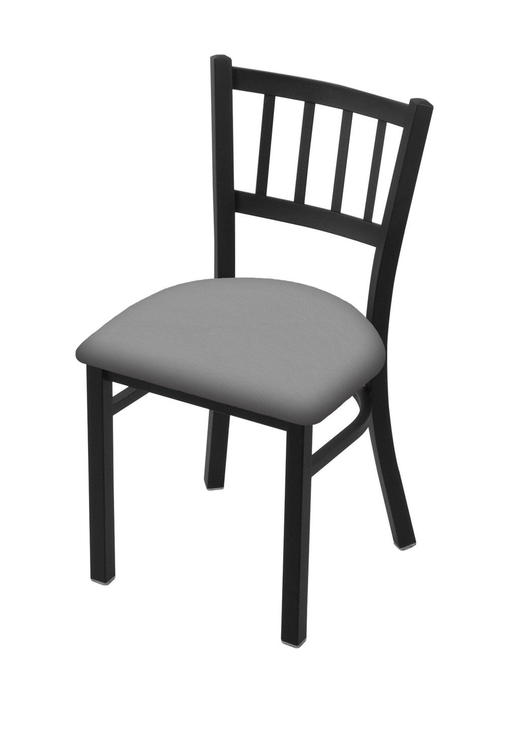 Black Wrinkle Finish Chair with Allante Dark Blue Seat E593