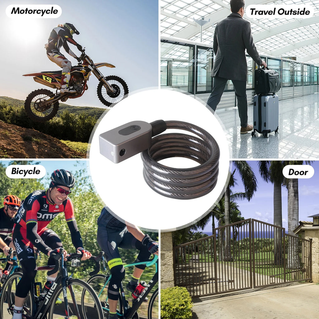 Keyless Cable Lock with Built-In Battery G72779