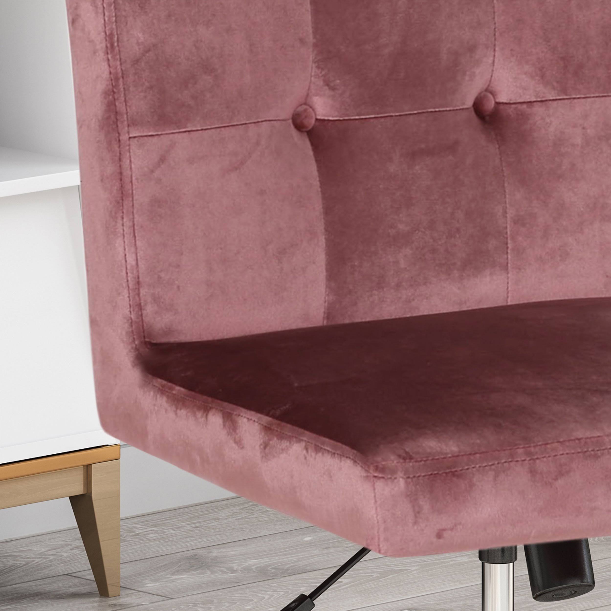 Smoke Tufted Swivel Office Chair X47820