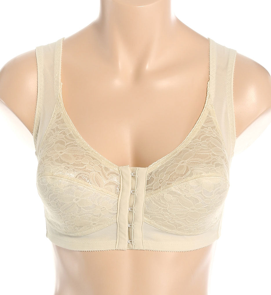 Posture Support Back with Front Closure Bra (White 34B) X214714
