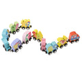 Magnetic Wooden Building Block Car Toy G81378