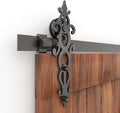 Sliding Barn Door Hardware Kit Carbon Steel Track System I3474