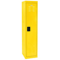 Single Tier Welded Storage Locker, Yellow - 15 x 18 x 66 in. Q2423