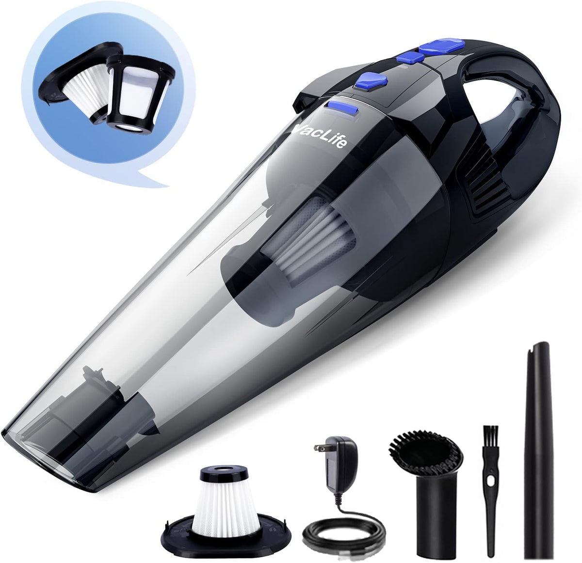 Red Cordless Handheld Vacuum Cleaner W896208