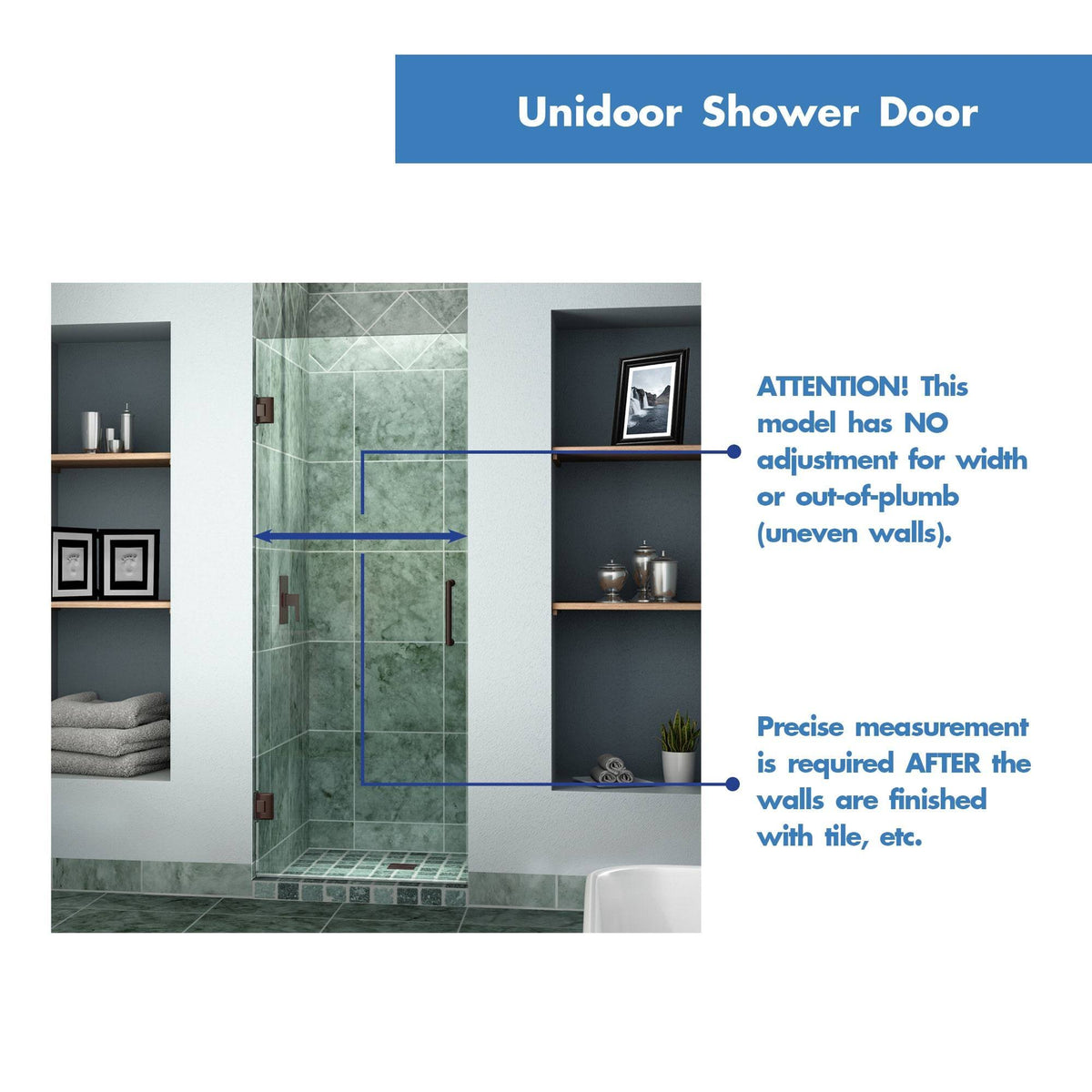 Frameless Hinged Shower Door E443014