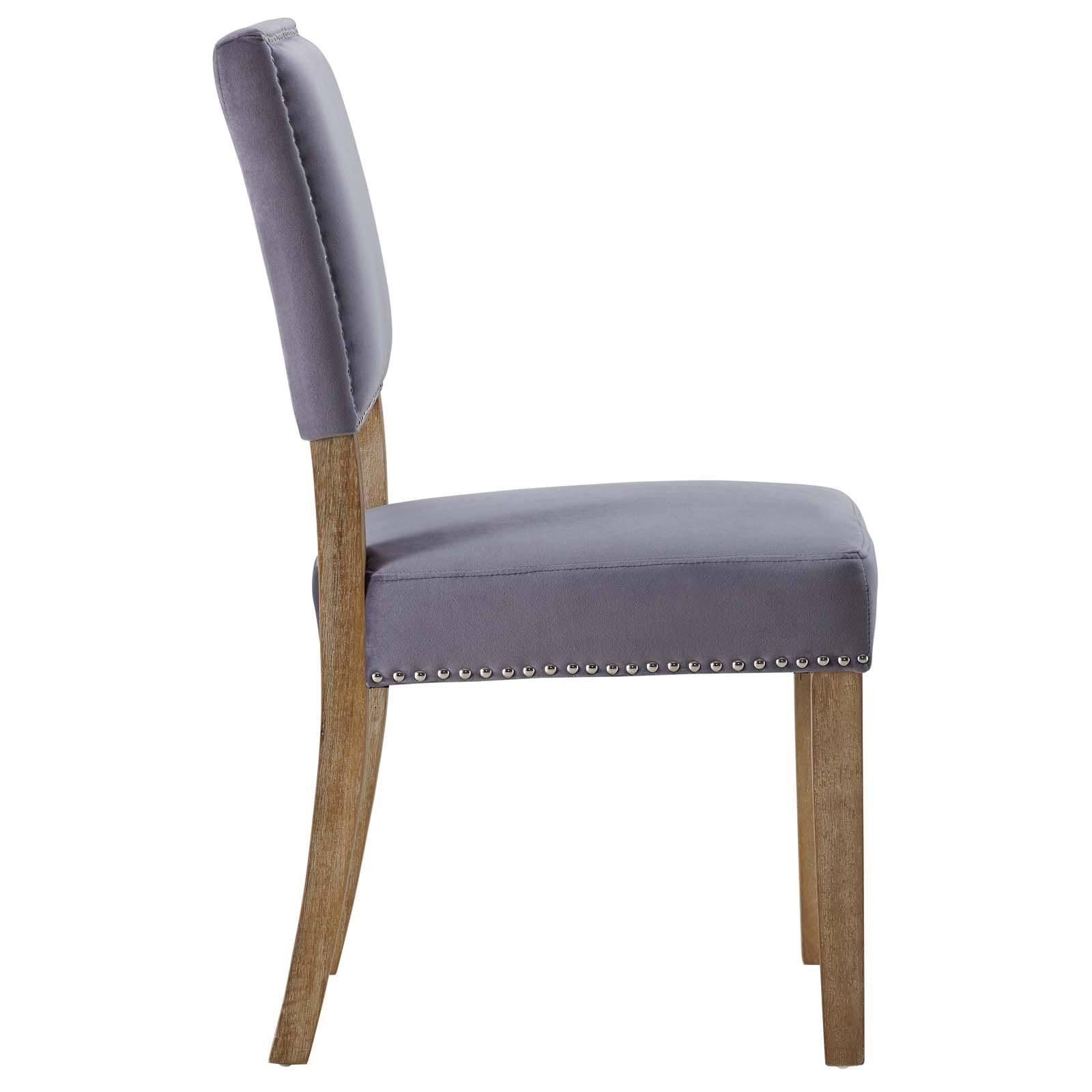 Navy Oblige Dining Chair Wood Set of 4 S686